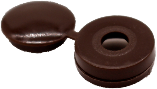 10-12mm Brown Hinged Cover Cap