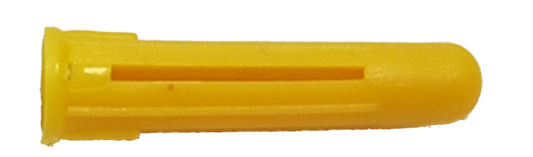 Yellow Plastic Expansion Plugs