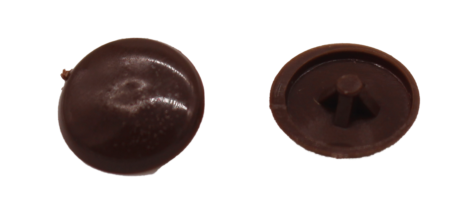 Brown Screw Caps Push On (Bags of 100) 6-8mm