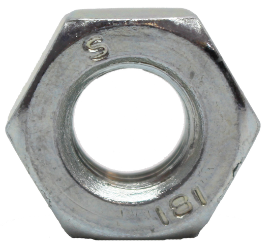 M10 BZP Hexagon Full Nuts