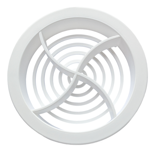 9"x3" TRADE Airbrick Vent White